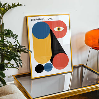 Bauhaus graphic inspired by modernist design principles