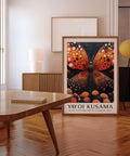 Contemporary butterfly art print for living rooms