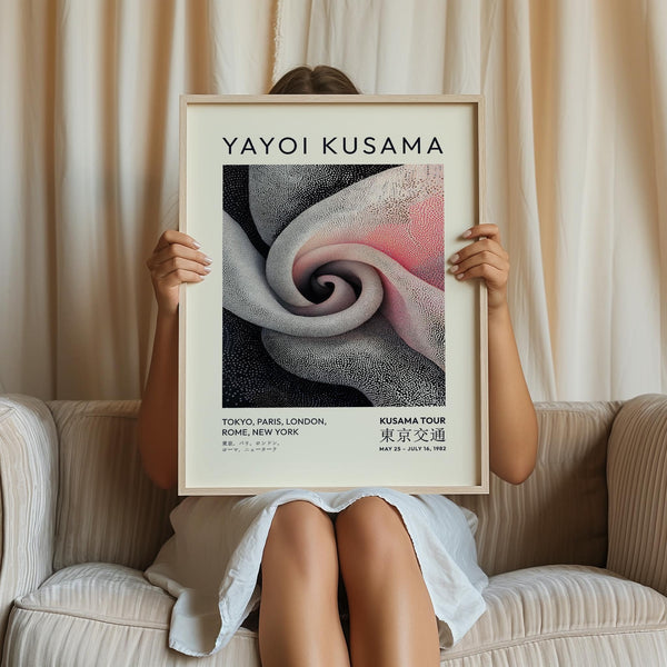 Meditative floral luxury wall art for living room with soft color palette