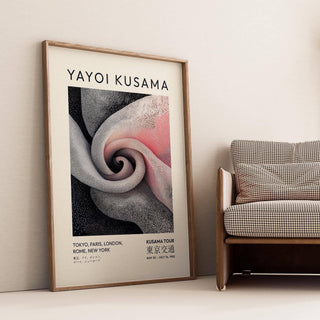 Black, grey, and pink luxury wall art for living room in modern aesthetic