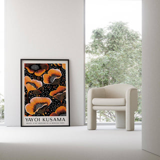 elegant orange print for stylish home decor