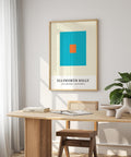 Minimalist Kelly-inspired vibrant wall print