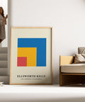 Abstract geometric colour block art decor