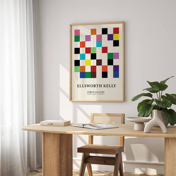 High-quality posters for office inspired by Ellsworth Kelly’s style