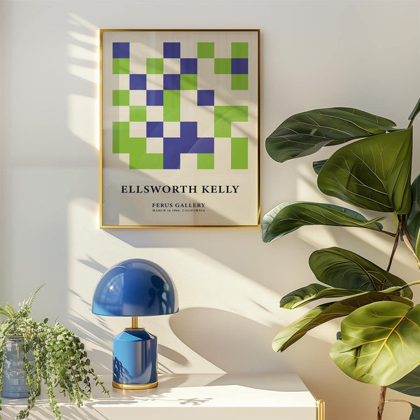 Modern minimal wall art print for stylish office and home decor