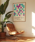 Contemporary geometric print for home