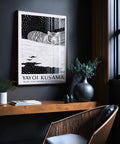 Abstract Japanese tiger wall art for sophisticated living spaces