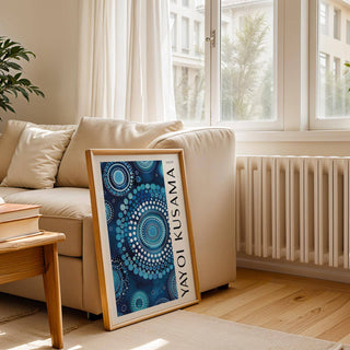 Contemporary space enhanced by abstract mandala wall art