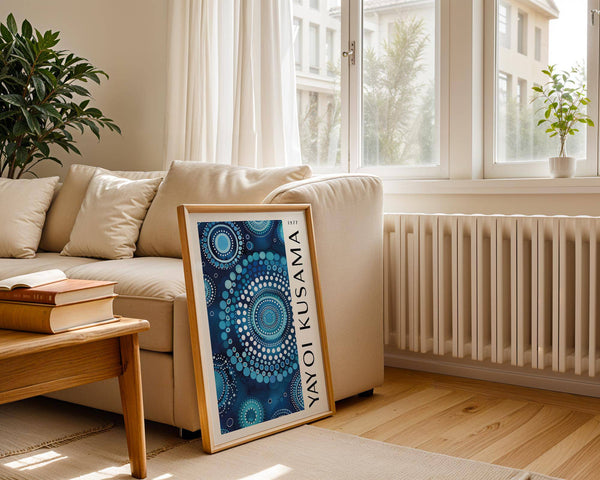 Contemporary space enhanced by abstract mandala wall art