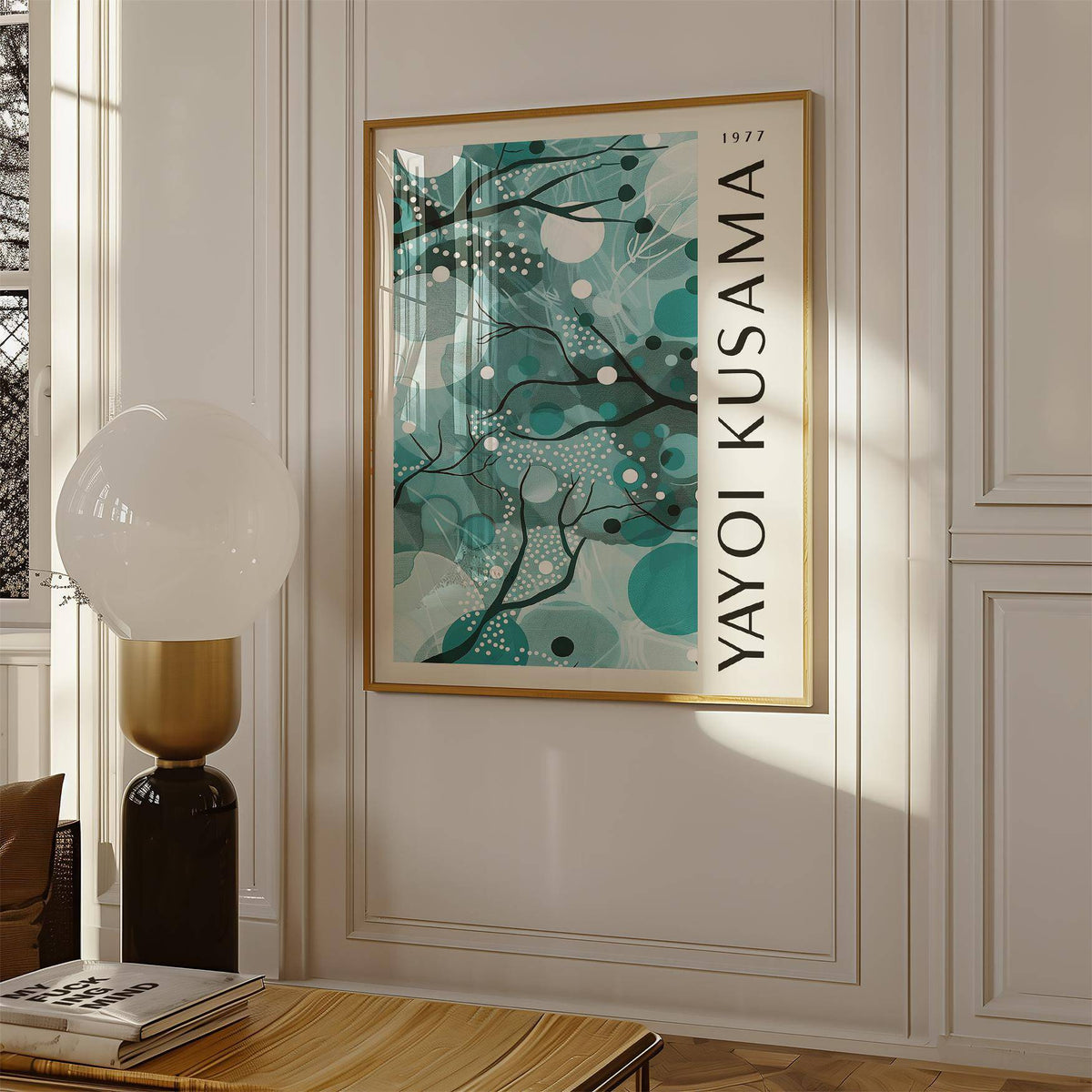 Premium-quality matte wall art with teal colors perfect for minimalist decor