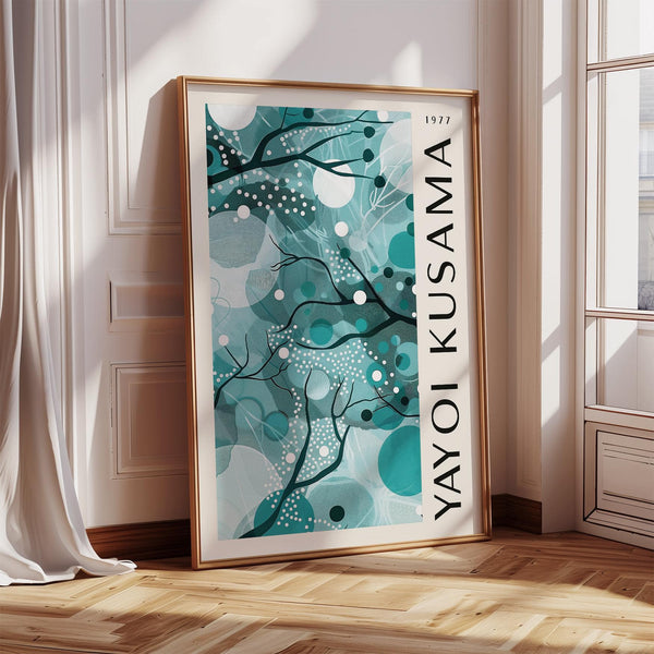 Contemporary teal-toned wall art with teal colors suitable for modern interiors