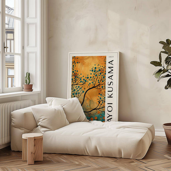 Modern autumn wall art for living room decor