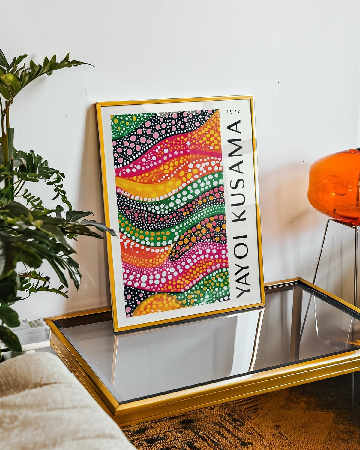 High-quality polka dot art for home and office decor