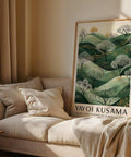 Serene nature-inspired wall art with green hills