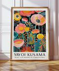 Kusama inspired colourful flower artwork for living room