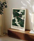 Elegant Japanese crane poster for home decor.