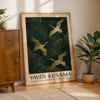 Large Japanese Crane Print for modern and traditional spaces