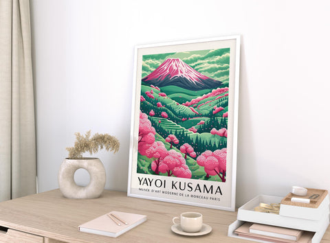 Modern art print of Mount Fuji for office interior design