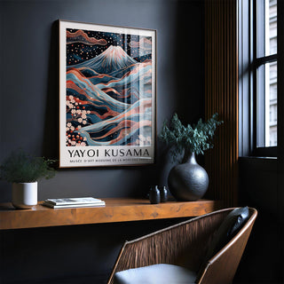 contemporary rose gold wall art with a soft glow