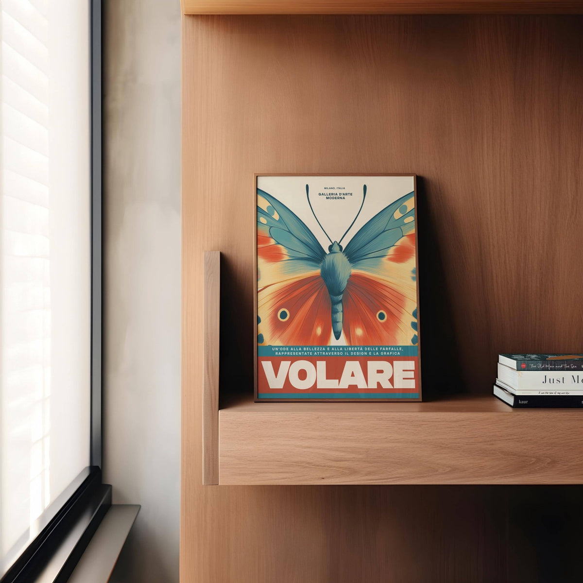 Colorful butterfly wall art for modern apartments and studios