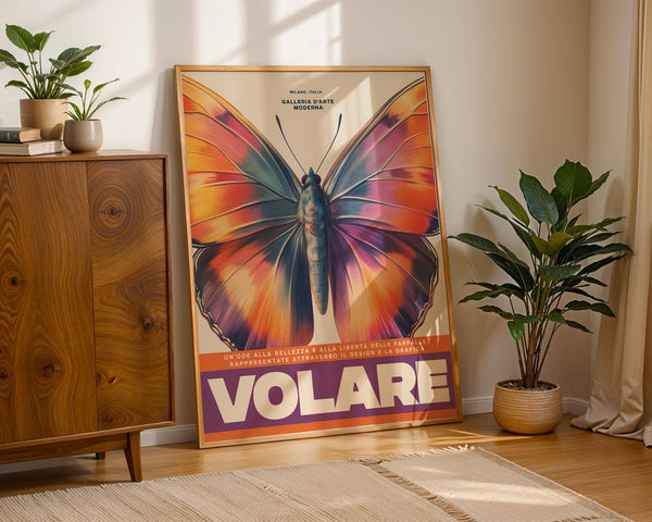 Large butterfly print perfect for collectors of modern nature art