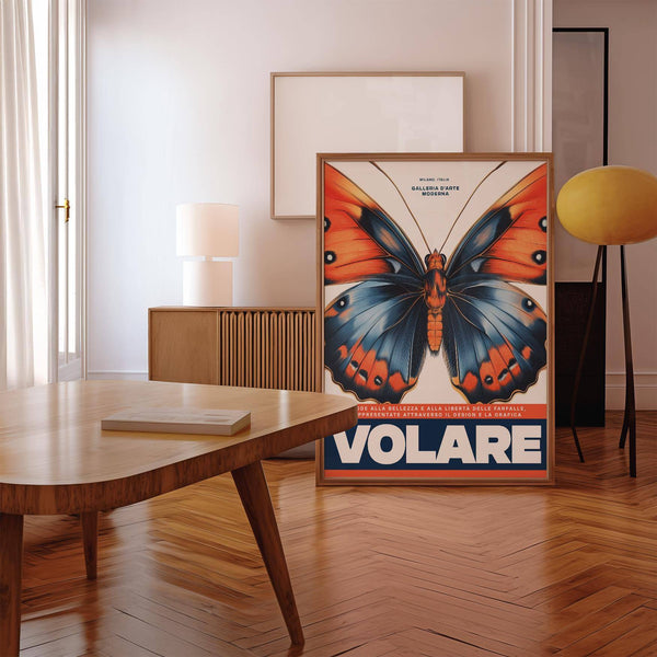 Modern Italian art prints with vibrant colors for living room decor