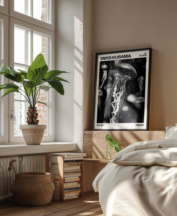 Creative space using soft flowing jellyfish art decor