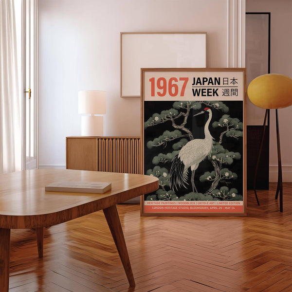 Vintage bird wall art ideal for minimalist and modern decor