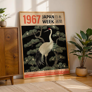 Elegant vintage bird wall art with soft green and white tones