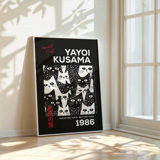 Statement cats black poster for contemporary office space