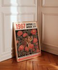 Japanese floral and tiger print for bedrooms or home offices.