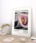 Minimalist Kusama poster for bedroom and office decor