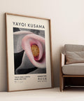 Grey and pink art print for Japandi-style home interiors