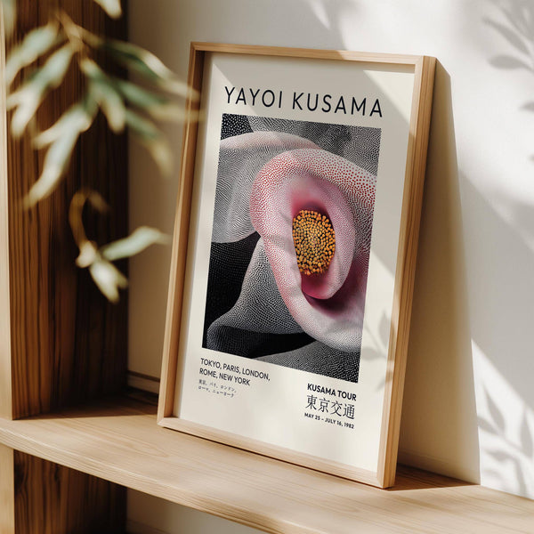 framed pink abstract artwork for contemporary interiors