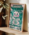 Friendship gift idea featuring a good luck fortune cat design