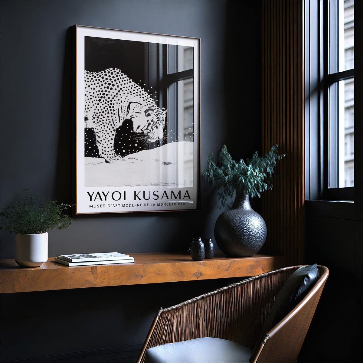High-quality white tiger wall art for modern decor