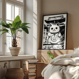 Modern Asian wall decor print for Japandi-inspired spaces