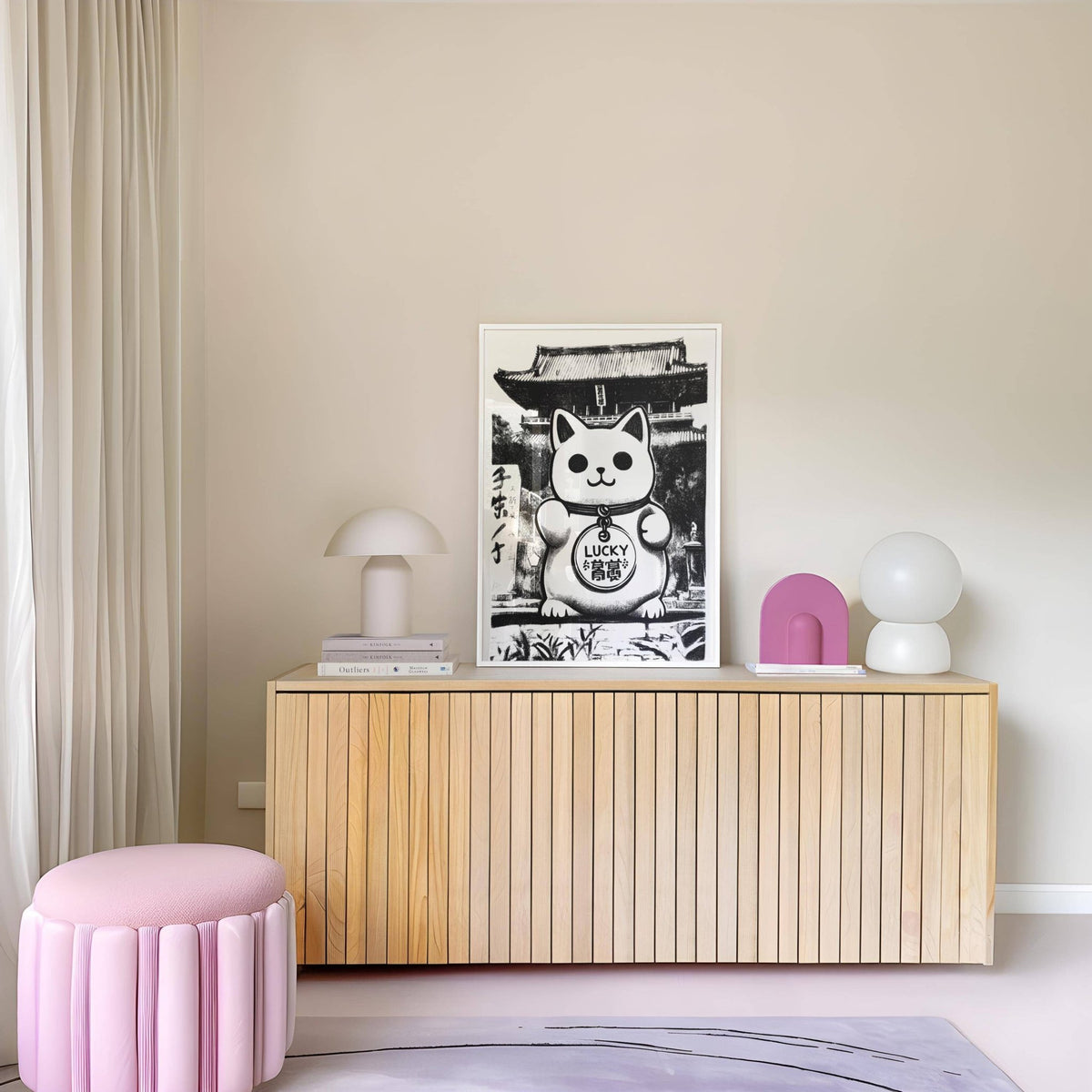 Decorative Asian wall decor inspired by Japanese symbolism
