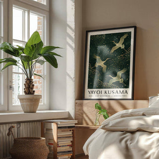 Japanese Crane Print capturing the elegance of traditional art