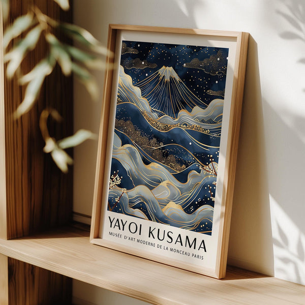 Elegant posters from Japan with golden hues and cherry blossoms
