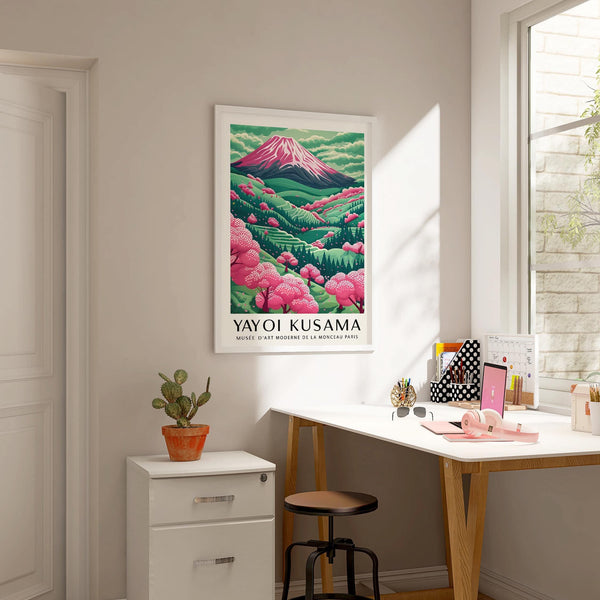 Minimalist mountain landscape artwork perfect for peaceful decor