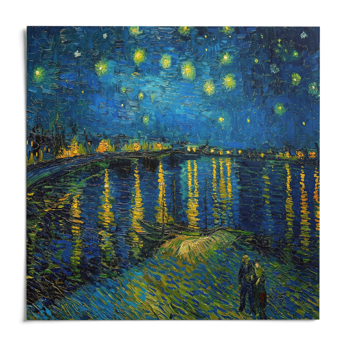 Impasto Wall Art, shown as an unframed paper print on a plain white background
