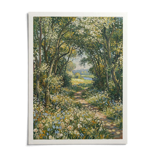 Impressionist Art Print, shown as an unframed paper print on a plain white background