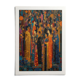 Indian Festival Art, shown as an unframed paper print on a plain white background