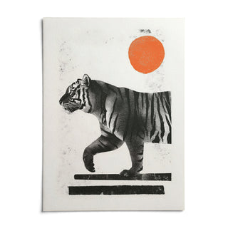 Indian Tiger Print, shown as an unframed paper print on a plain white background