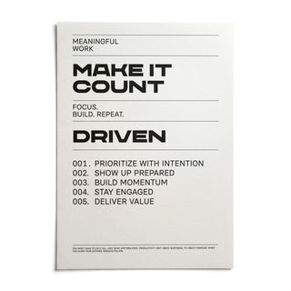 Inspiration Quotes Wall Art, shown as an unframed paper print on a plain white background