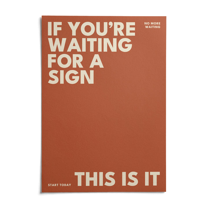 Inspirational Artwork, shown as an unframed paper print on a plain white background