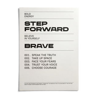 Inspirational Quotes Artwork, shown as an unframed paper print on a plain white background