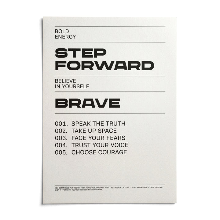 Inspirational Quotes Artwork, shown as an unframed paper print on a plain white background