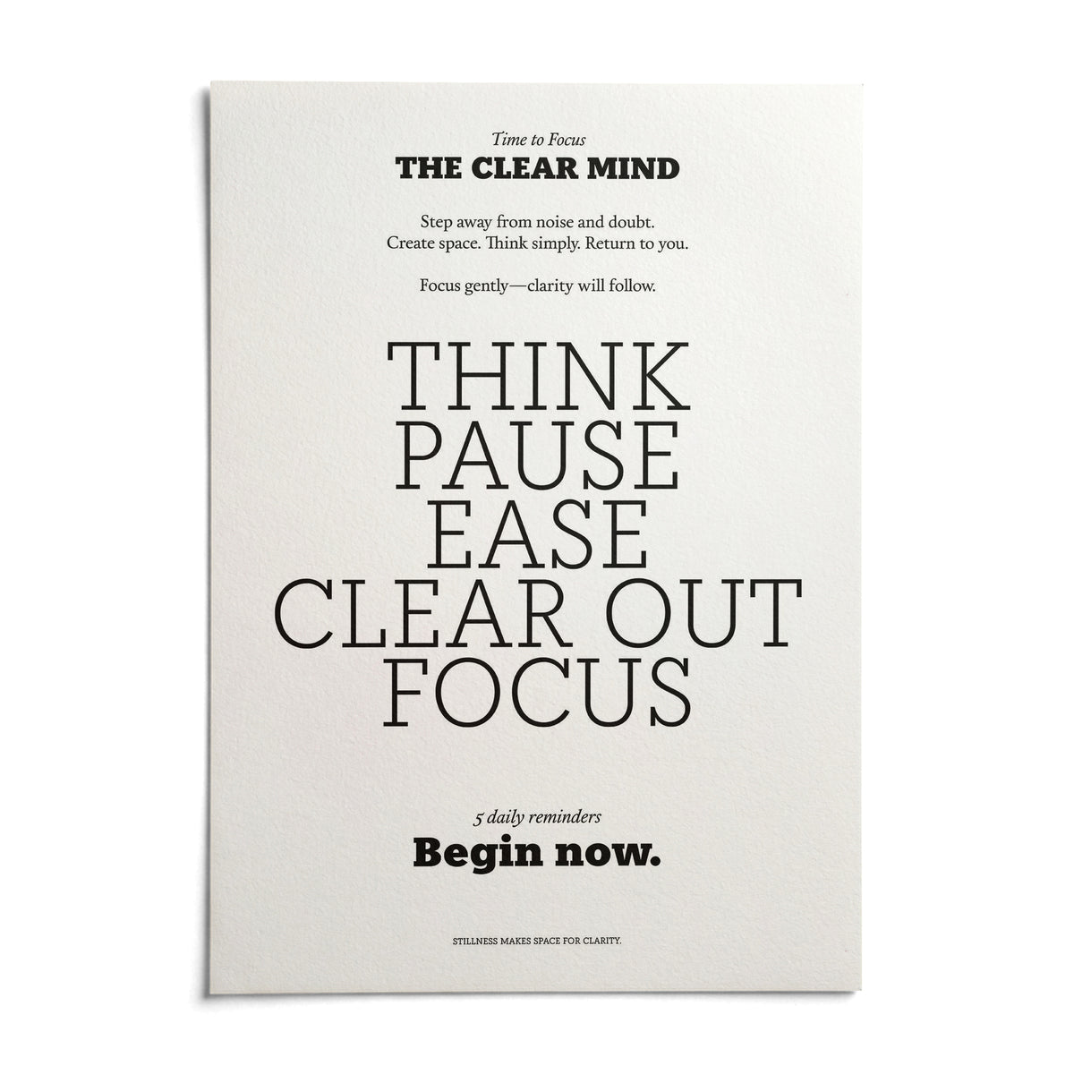 Inspirational Quotes for Office Wall, shown as an unframed paper print on a plain white background